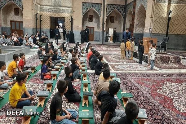نخستین محفل قرآنی «کودکان رضوی» در حرم مطهر رضوی برگزار شد