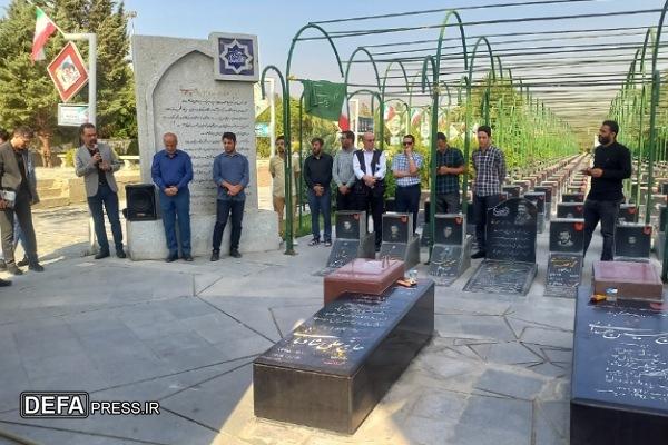 ادای احترام خبرنگاران همدان به مقام شامخ شهدا + تصاویر