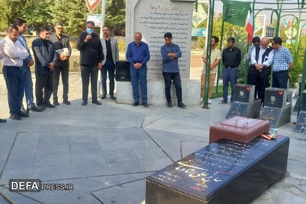 ادای احترام خبرنگاران همدان به مقام شامخ شهدا + تصاویر