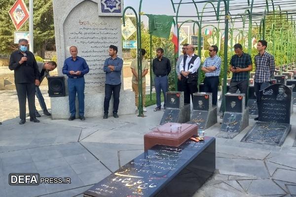 ادای احترام خبرنگاران همدان به مقام شامخ شهدا + تصاویر
