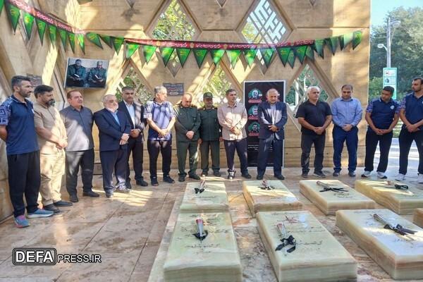 کبدی‌بازان گرگانی با شهدا تجدید میثاق کردند