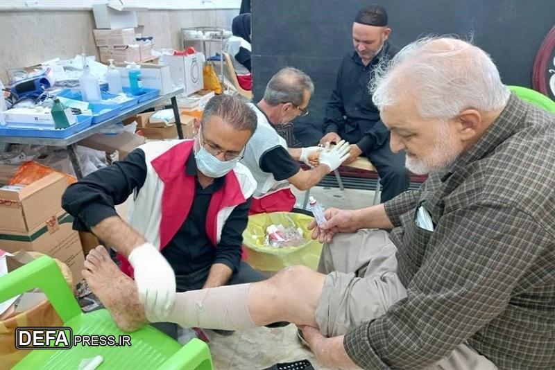 ارائه خدمات درمانی هلال‌احمر در ۴ نقطه از کشور عراق