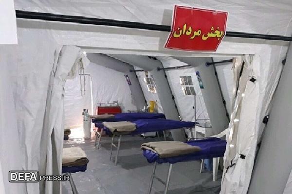 بیمارستان سیار ۵۰ تختخوابی در مرز باشماق مریوان استقرار یافت