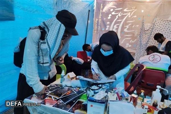 استقرار موکب درمانگاه جم در مسیر اربعین