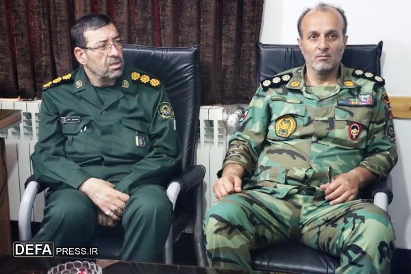 دیدار مدیرکل حفظ آثار و نشر ارزش‌های دفاع مقدس و مقاومت مازندران با فرمانده سپاه میاندورود+ تصاویر