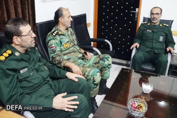 دیدار مدیرکل حفظ آثار و نشر ارزش‌های دفاع مقدس و مقاومت مازندران با فرمانده سپاه میاندورود+ تصاویر