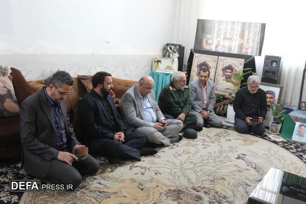 دیدار مسئولان بنیاد حفظ آثار البرز با خانواده شهدای حمله تروریستی رژیم صهیونیستی در اشتهارد