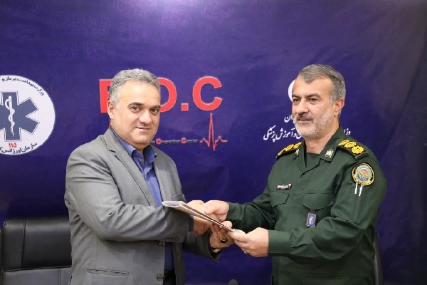 دیدار و تقدیر مدیر‌کل حفظ آثار دفاع مقدس گیلان از ریاست و کارکنان اورژانس