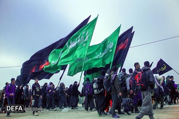 استقرار درمانگاه موقت هلال احمر استان بوشهر در کربلای معلی