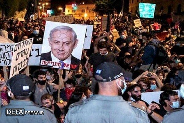 تظاهرات علیه نتانیاهو به خشونت و بازداشت معترضان کشیده شد