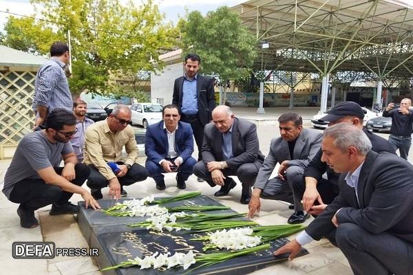 آیین غبارروبی مزار شهید «محمود صارمی» در بروجرد بر گزار شد