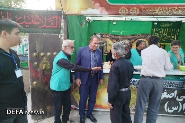 بازدید معاون سیاسی فرمانداری اسدآباد از موکب‌های اربعین حسینی + تصاویر