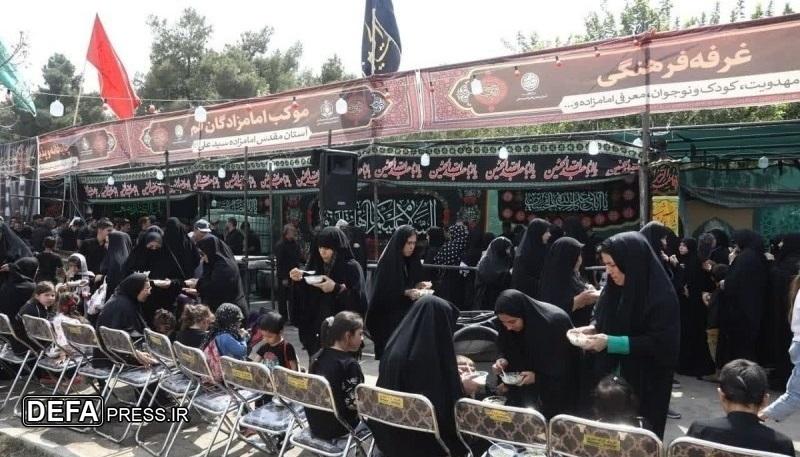 برپایی ۷ موکب اربعین در آستان مقدس امامزادگان شاخص قم