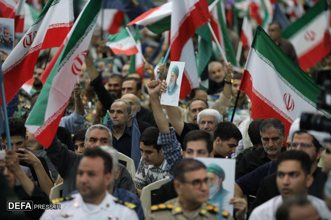 مراسم بزرگداشت اربعین شهدای اقتدار ایران برگزار شد+ تصاویر