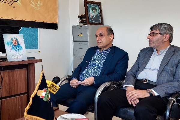 بازدید استاندار گیلان از باغ موزه دفاع مقدس گیلان و دفتر خبرگزاری دفاع‌پرس