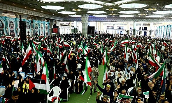 فیلم/ مراسم اربعین شهدای جنگ ۱۲ روزه