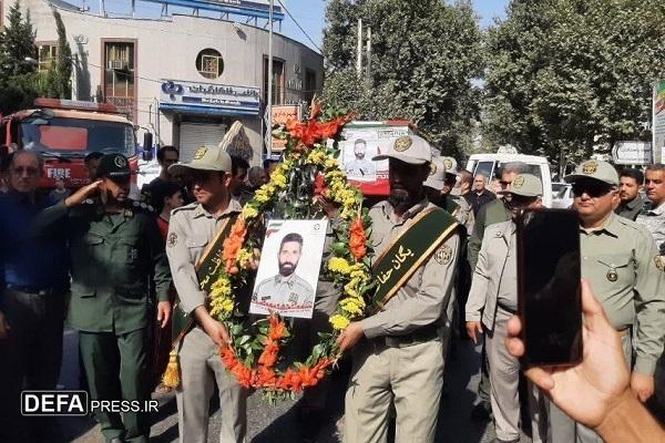 پیکر شهید محیط‌بان پارک ملی گلستان تشییع شد