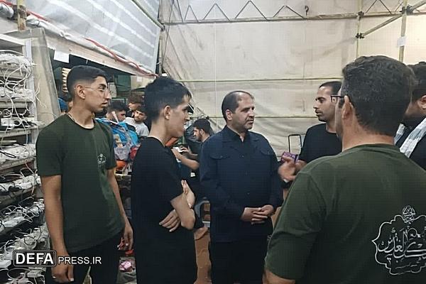 بازدید معاون استاندار یزد از مواکب و تیم امدادی یزد در مسیر راهپیمایی عظیم اربعین حسینی و کربلا معلی+تصاویر