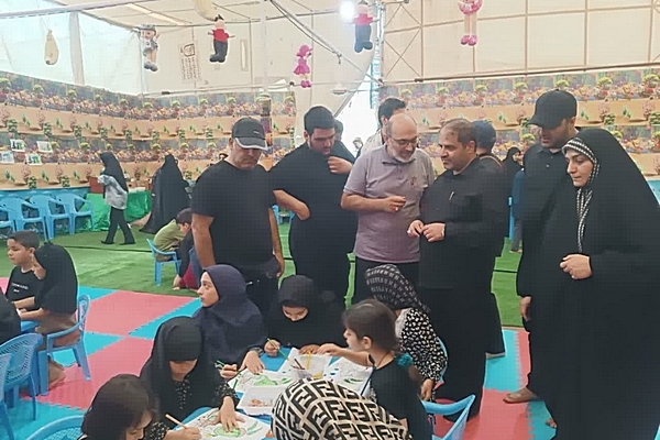 بازدید معاون استاندار یزد از مواکب و تیم امدادی یزد در مسیر راهپیمایی عظیم اربعین حسینی و کربلا معلی+تصاویر