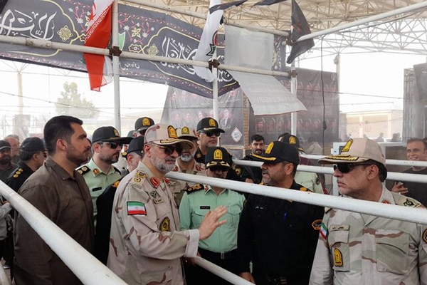 سردار رادان جهت بررسی امنیت زائران اربعین وارد مرز چذابه شد