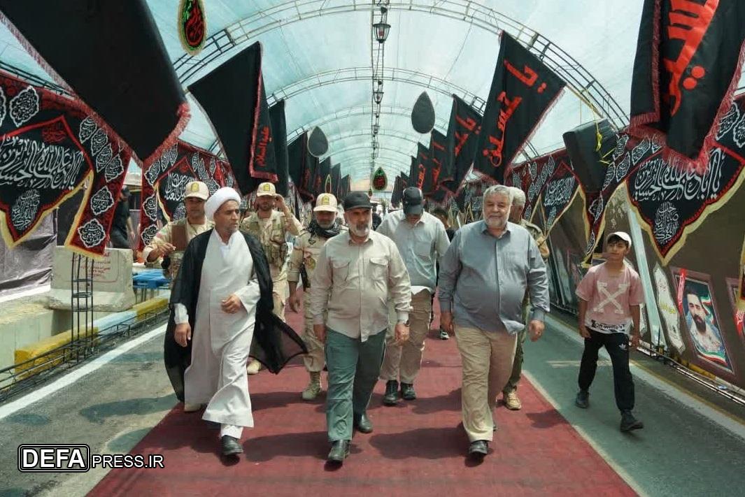 بازدید سردار گشتاسبی از مواکب خدمات رسان به زائران اربعین حسینی در مرز‌های باشماق و تمرچین