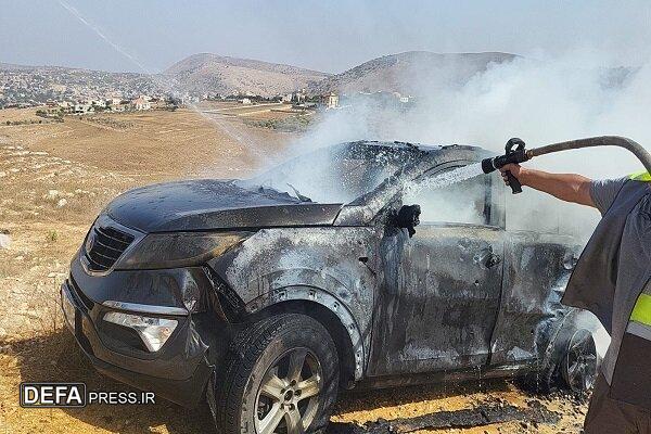 حمله پهپاد اسرائیلی به یک خودرو در بنت جبیل