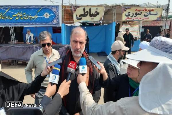 موکب خراسان شمالی روزانه میزبان صد‌ها زائر اربعین حسینی است