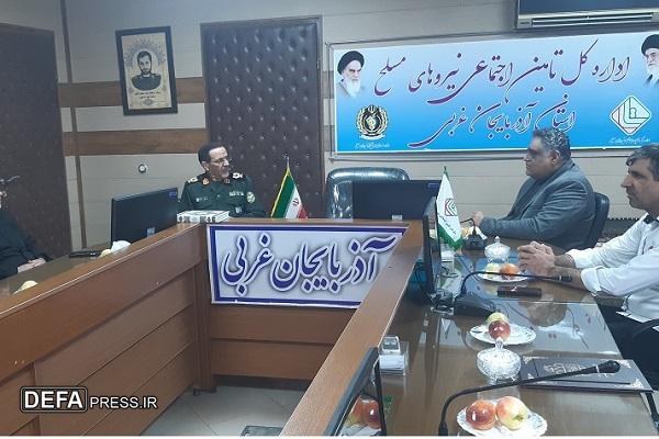 دیدار مدیر کل حفظ آثار دفاع مقدس و مقاومت آذربایجان غربی با رئیس تامین اجتماعی نیرو‌های مسلح استان