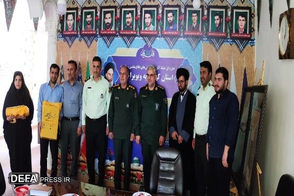 تجلیل مدیرکل حفظ آثار دفاع مقدس و مقاومت کهگیلویه و بویراحمد از خبرنگاران خبرگزاری دفاع مقدس استان + تصاویر