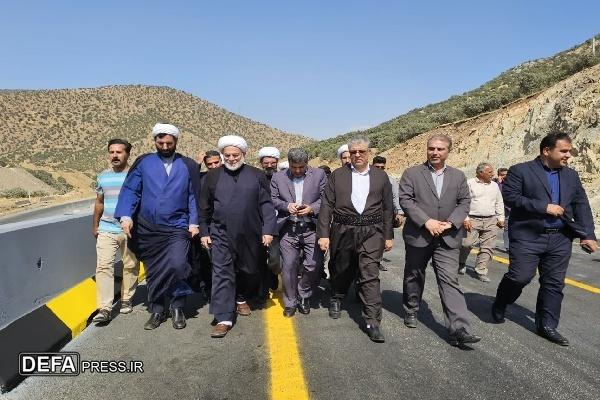 با حضور نماینده ولی‌فقیه در استان بزرگ‌ترین پل کردستان افتتاح شد