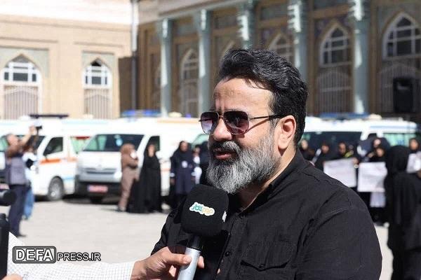 معاون فرهنگی شهردار مشهد: تجمع کادر درمانی مشهد، فریادی علیه سکوت جهانی درقبال نسل‌کشی مردم غزه است