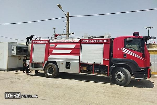 استقرار آتش‌نشانان یزدی برای تأمین امنیت زائران اربعین حسینی