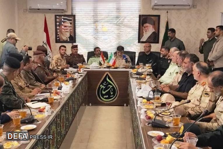 دیدار دیپلماسی سردار رادان با فرماندهان ارشد مرزبانی عراق