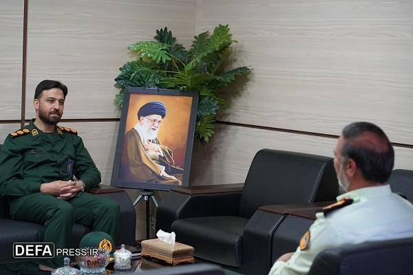 تأکید بر تعامل و همکاری بین‌بخشی در دیدار مدیرکل حفظ آثار و نشر ارزش‌های دفاع مقدس با فرمانده انتظامی استان