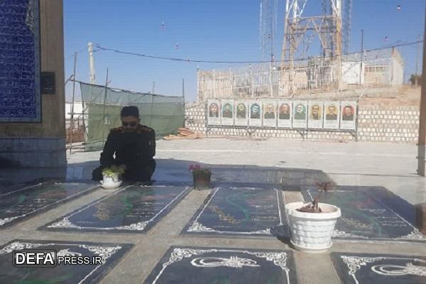بازدید مدیرکل حفظ آثار و نشر ارزش‌های دفاع مقدس استان چهارمحال و بختیاری از یادمان‌های شهدای گمنام