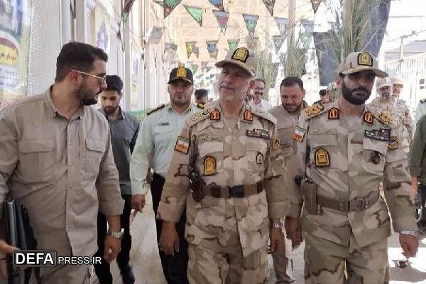 فرمانده مرزبانی کشور از پایانه مرزی باشماق مریوان بازدید کرد