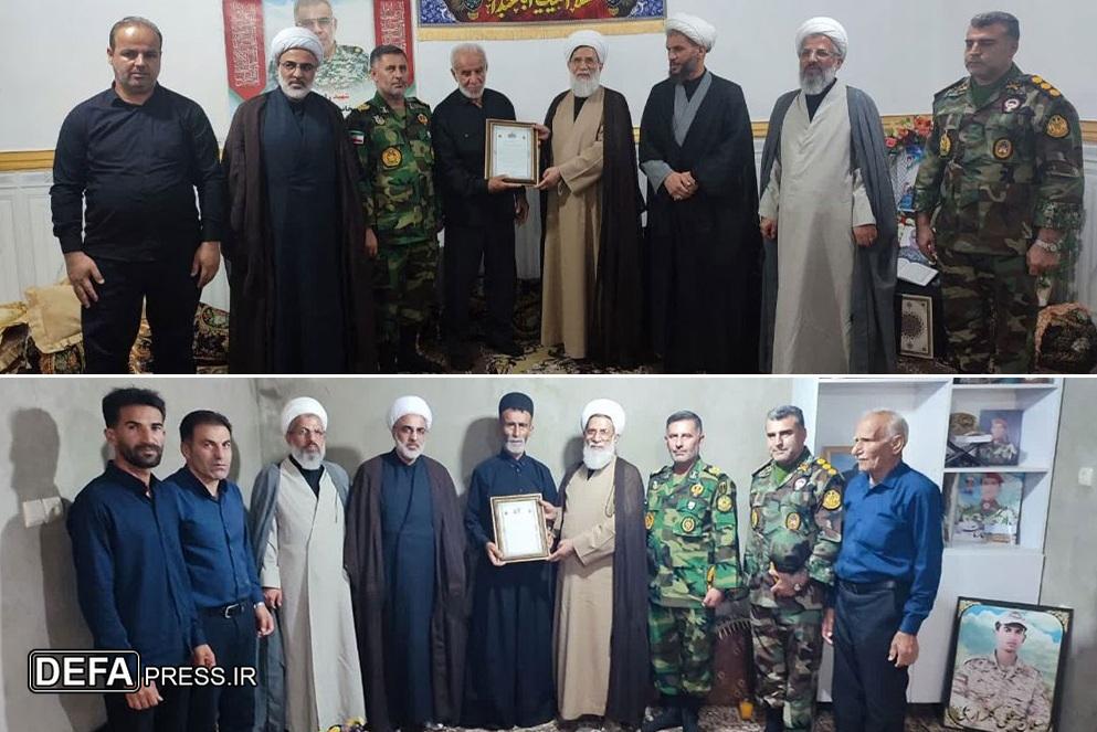 دیدار رئیس سازمان عقیدتی سیاسی ارتش با خانواده شهیدان «ممبینی» و«ململی»