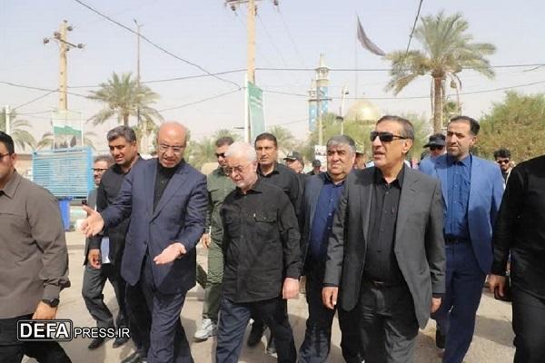 تصاویر/ بازدید معاون اجرایی رئیس‌جمهور و وزیر کشور از مرز بین‌المللی خسروی