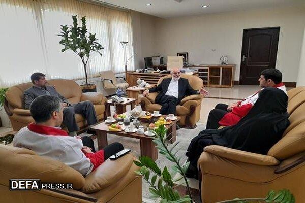 دیدار دبیر ستاد حقوق بشر با رئیس جمعیت هلال احمر