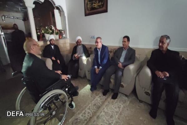 دیدار استاندار کهگیلویه و بویراحمد از سه خانواده معزز شهید و جانباز + تصاویر