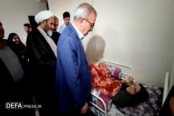 دیدار استاندار کهگیلویه و بویراحمد از سه خانواده معزز شهید و جانباز + تصاویر