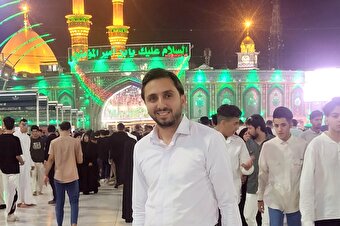 فیلم/ خدمت خالصانه شهید «احسان ذاکری» به زوار اربعین
