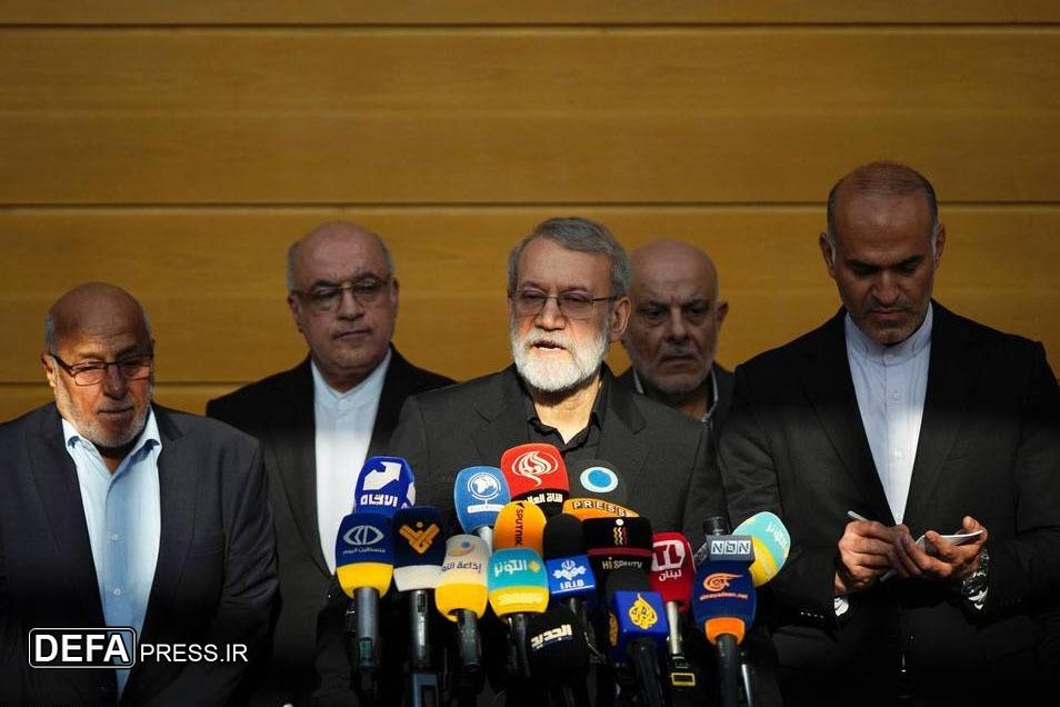لاریجانی: قدر مقاومت را بدانید/ دخالتی در تصمیم‌گیری لبنان نداریم