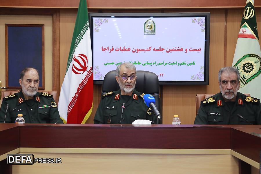 سردار رضایی: کلید تحقق امنیت پایدار، مشارکت مردم و نهاد‌های محلی/ پلیس قدردان فرصت خدمت به زائران وجاماندگان در مسیر‌های راه پیمایی اربعین است