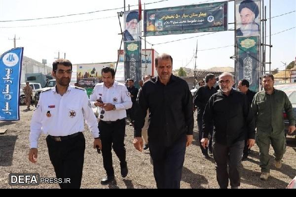 فرمانده سپاه کردستان از بیمارستان سیار مرز باشماق مریوان بازدید کرد