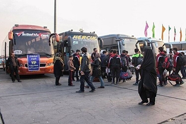بازگشت بیش از ۱۹ هزار زائر اربعین با استفاده از ناوگان حمل و نقل عمومی فارس