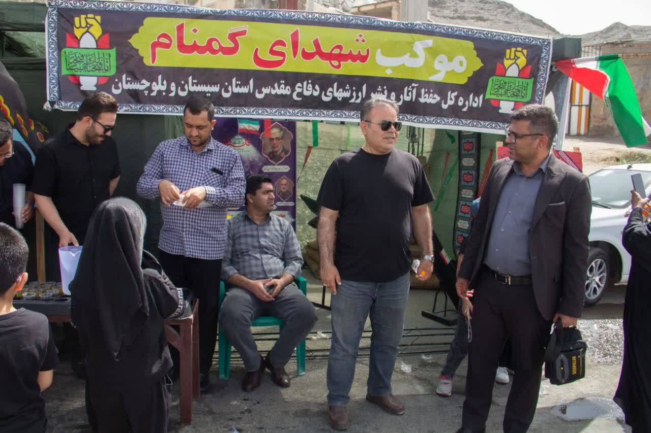فیلم / عزاداری جاماندگان اربعین در جوار شهید گمنام کهف الشهدا زاهدان