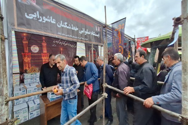 فیلم/ جلوه‌هایی از موکب عاشورایی بنیاد حفظ آثار اردبیل در روز اربعین