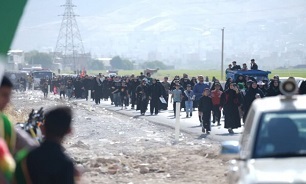 پیاده‌روی «دلدادگان اربعین حسینی» در خرم‌آباد برگزار شد