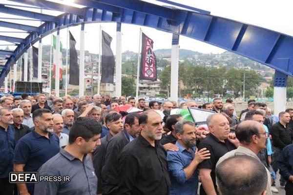 تشییع پیکر مطهر پدر شهید «ناظری سوادرودباری» در زیراب+ تصاویر
